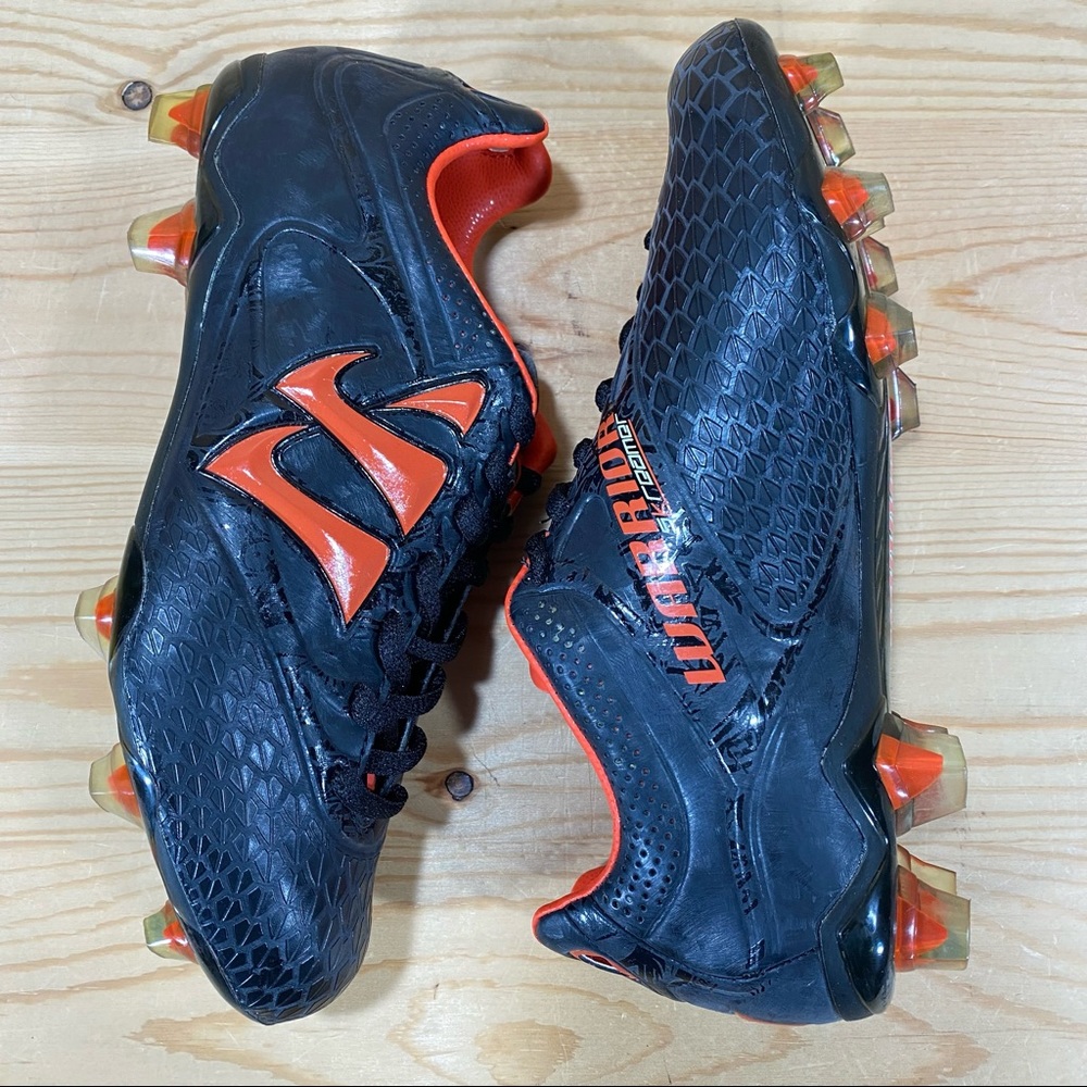 NIB Warrior Youth Skreamer Soccer Lacrosse Field Hockey Cleat Black/Orange - Picture 8 of 8